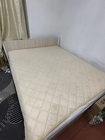 Спальный матрас, Новый, Двуспальный, Турция, Пружинный, Жаккард, Фабрика сна, Матрасы средней жесткости at lalafo.kg Спальный матрас, Новый, Двуспальный, Турция, Пружинный, Жаккард, Фабрика сна, Матрасы средней жесткости