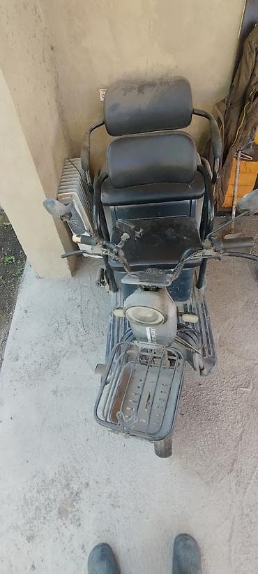 Электрический трёхколёсный скутер/мотовелоплатформа для перевозки двух