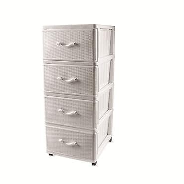 Комод DDStyle 04014 панельный плетенный бежевый, белый Материал at lalafo.kg Комод DDStyle 04014 панельный плетенный бежевый, белый Материал