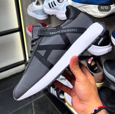 armani обувь: Мужские кроссовки, 42, Armani Exchange, Новый, цвет - Серый — 1