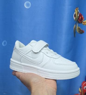 Детские качественные кроссовки белые размеры с 26р по 31 - Модель