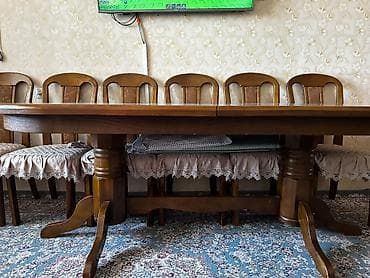 foldable table: Стол для зала, Б/у, Складная, Овальная — 1