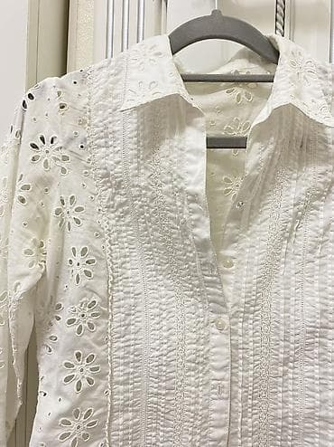 armani code: Красивая легкая рубашка с необычными узорами на весну-лето Качество — 2