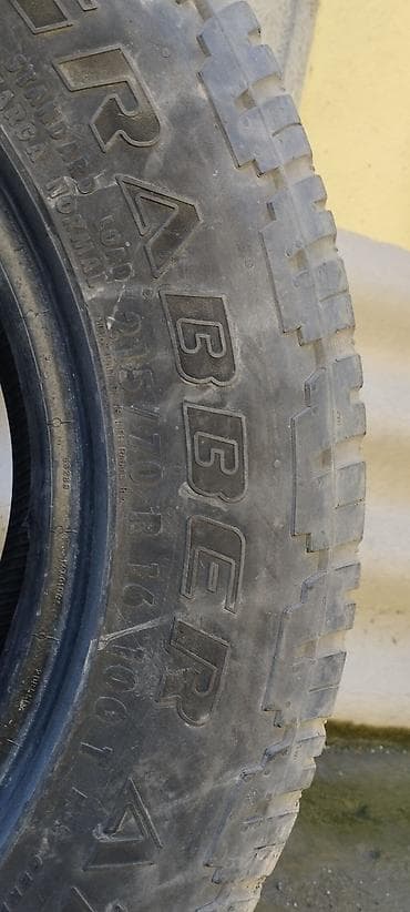 Шины 215 / 70 / R 16, Лето, Б/у, Комплект, Внедорожные (АТ/МТ), Чехия at lalafo.kg Шины 215 / 70 / R 16, Лето, Б/у, Комплект, Внедорожные (АТ/МТ), Чехия