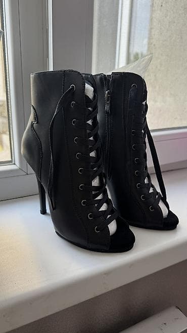 Сапоги: Обувь ботильоны для High Heels Хай Хилс новые - Цвет: черный - — 1
