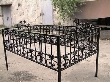 ограды и памятники: Оградка на могилу Оградка кованная Оградка металлическая Ограждения — 6