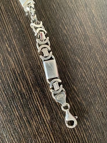 золотой браслет 925 пробы цена: Продаю серебряный браслет, мужской. 925 проба. 20 см. Практически — 3