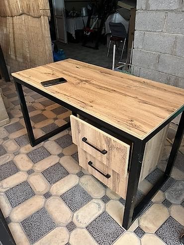 surface pen: Письменный/компьютерный стол в стиле лофт - Прочная столешница с — 1