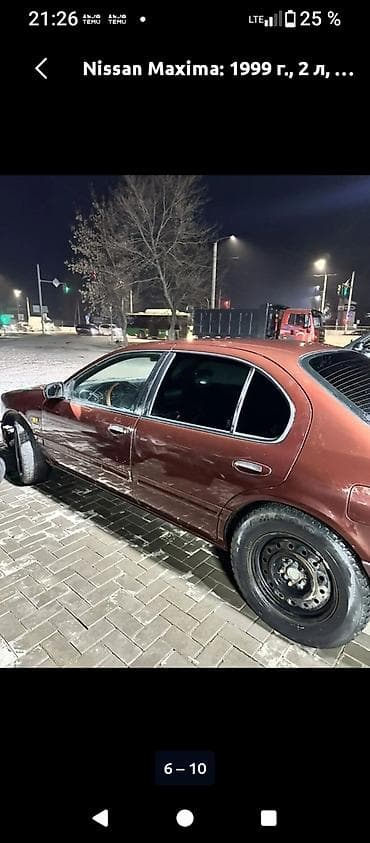 шина на портер 2: Nissan Maxima: 1999 г., 2 л, Механика, Седан — 8