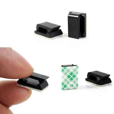 держатели для планшетов клейкая основа: Само клеящийся держатель для проводов ПК, клейкая клипса для кабеля — 2