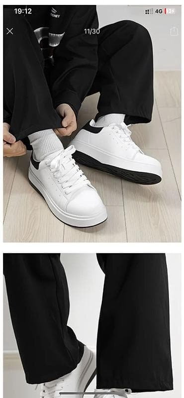 красовки ecco: Кеды унисекс, белые с чёрной пяткой - Лаконичный дизайн в стиле — 3