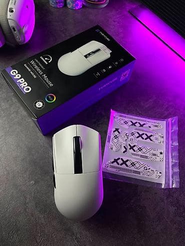 Техника и электроника: Игровая мышка Furycube g9pro Есть led экран на мышки ✖️Цвет: белый — 4