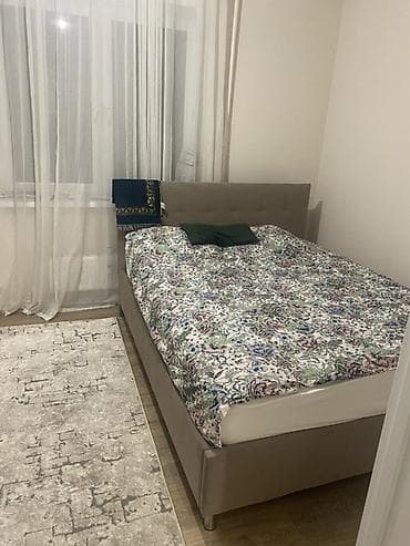 Двуспальная кровать, С мягким изголовьем, длина - 200 см