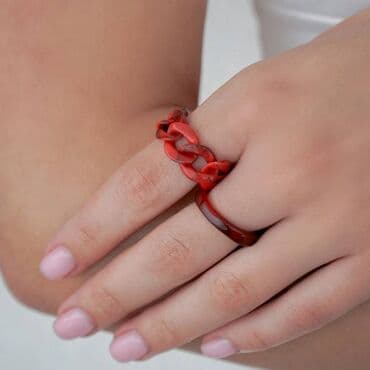 свадебные наборы ручной: Стильный комплект красных колец — яркий акцент для вашего образа. Одно — 3