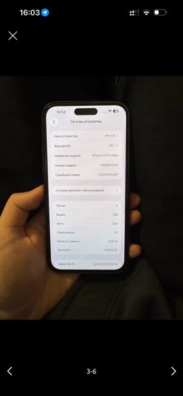 max: IPhone 14 Pro Max, 256 ГБ, Черный, Чехол, 75 % — 4