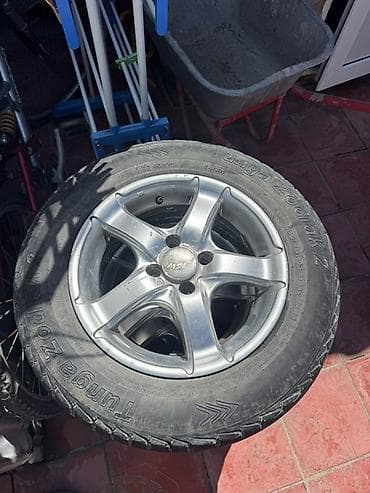 Дөңгөлөктөр монтажда 185 / 70 / R 14, Жай, Камдык, Жеңил унаалар, Куйма, тешиктери - 4