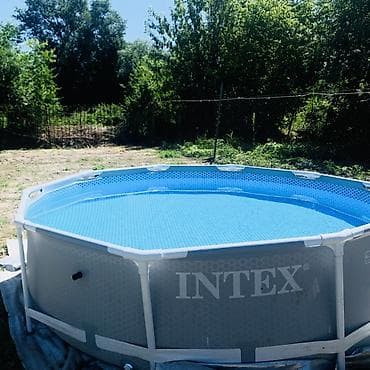 мини вазы: Каркасный круглый бассейн Intex - Тип: наземный каркасный бассейн - — 2
