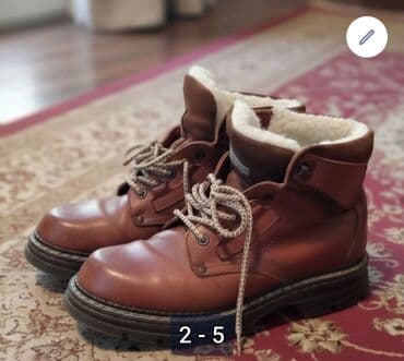 керзовые отук: Зимние кожаные ботинки MICHELLINO (унисекс) - Материал верха — 5