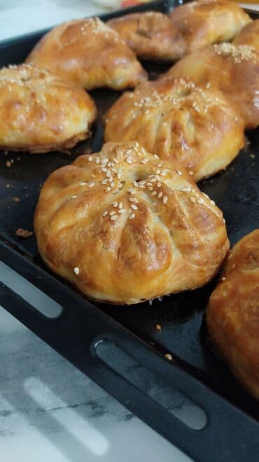 китайские семена кукурузы в бишкеке: Самса домашняя, печёная - Слоёное, румяное тесто с хрустящей корочкой — 3
