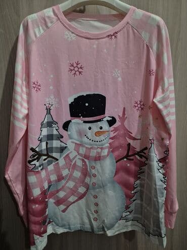 новогодние: Универсальная футболка с длинными рукавами, украшенная — 4