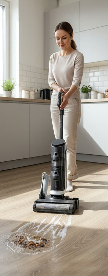 Пылесос, Вертикальный, Смешанная, Контейнер