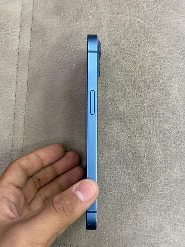 iphone 11: IPhone 13, Б/у, 128 ГБ, Синий, Зарядное устройство, Чехол, Коробка, 100 % — 5