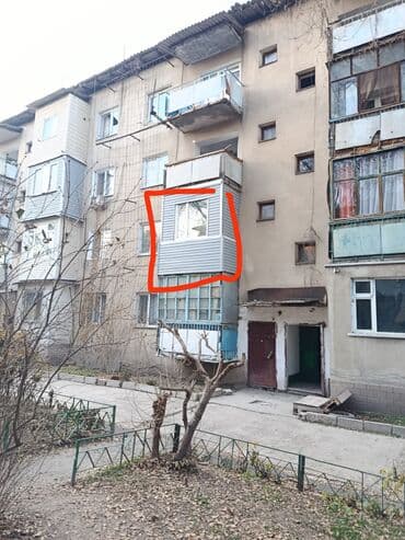 сдаю квартиру на долгий срок аламедин 1: 2 комнаты, 46 м², 106 серия, 2 этаж — 7