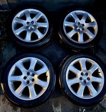 Колеса в сборе 215 / 55 / R 17, Лето, Б/у, Комплект, Легковые, Литые, отверстий - 5