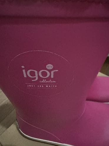 зимный обувь: Резиновые сапоги, 32, Б/у, цвет - Розовый — 2