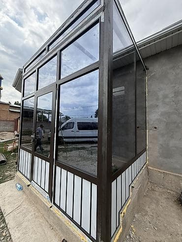 projector screen: Панорамная остеклённая пристройка/веранда к дому - Каркас — 6
