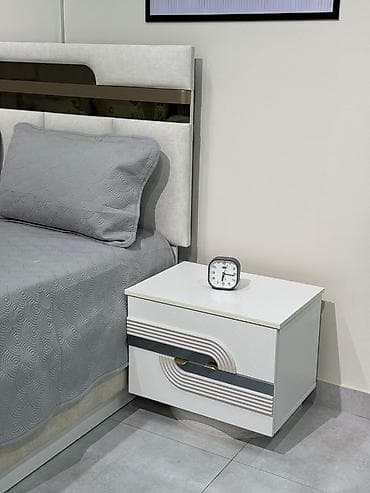 спальный шарнитур: Спальный гарнитур, Новый, Двуспальная кровать, Шкаф, Трюмо, Другая страна производитель, В рассрочку, МДФ, Бесплатная доставка, цвет - Белый — 6