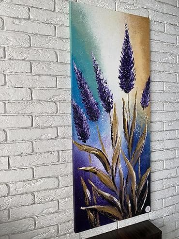 Картина на холсте, акрил - Ручная работа на натянутом подрамнике -