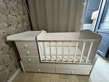 Детская кровать трансформер, Другой тип, цвет - Белый