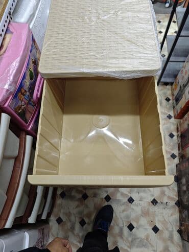 тумбочки в ванную комнату: Комод для ванны, Новый, Без раковины, Пластик, цвет - Бежевый, Бесплатная доставка, Платная доставка — 6