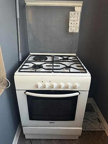 fire maple: Комбинированная плита, Bosch, Б/у, Напольная, Механическая, Полная оплата — 1