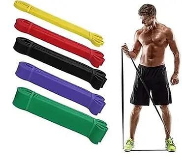 спортивная резинка: 🔥 Фитнес резинки (набор) Нагрузка 6–57 кг Подходят для дома и зала ✔ — 2