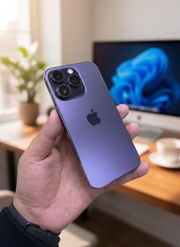 iphone xs max 512 цена в бишкеке: IPhone 14 Pro, 256 ГБ, Deep Purple, Коробка, 81 % — 1