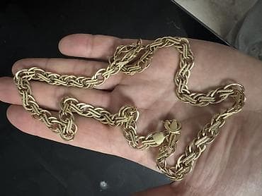 цепочка: Цепь для бензопилы, Нонна, Проба 585, Унисекс, Б/у — 1