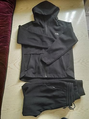 Спортивные костюмы: Спортивный костюм Li-Ning (верх + низ), черный цвет. - Толстовка на — 2