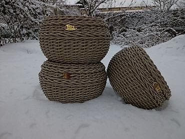 Плетёные кашпо — ручная работа - Назначение: декоративные at lalafo.kg Плетёные кашпо — ручная работа - Назначение: декоративные