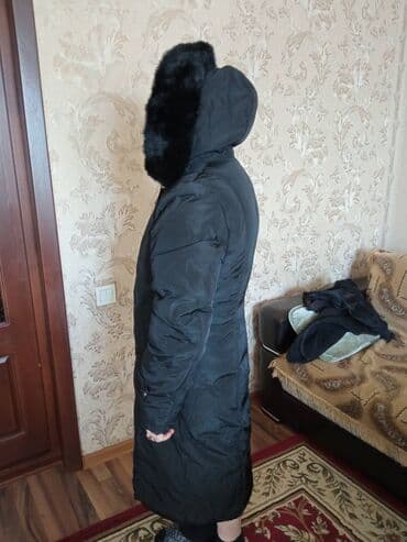 Киреге берилүүчү кийимдер: Пуховик, Тизеден, Канада, Капюшону бар, XL — 2