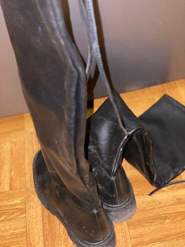обувь для охоты: Сапоги- ботфорты. Высокое голенище,кожаные утеплённые . Размер38. Как — 2