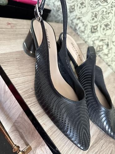 Женские туфли-слінги Merry Kee - Цвет: черный - Материал верха