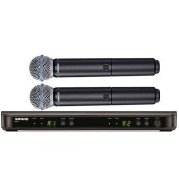 Вокальные микрофоны: Shure BLX288E/B58 K3E (606 - 638 мгц) - двухканальная радиосистема с — 1