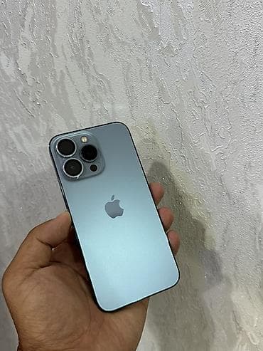 IPhone 13 Pro, Б/у, 256 ГБ, Sierra Blue, Защитное стекло, Чехол, 90 %