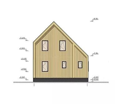 дом из контейнер: Современный каркасный дом в стиле A‑frame с панорамным остеклением — 3