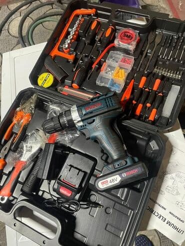 дрель ош: Шуруповёрт bosh с набором — 1