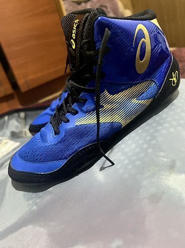 Босоножки, сандалии, шлепанцы: Мужские кроссовки, 42, Asics, Б/у, цвет - Синий, Самовывоз — 1