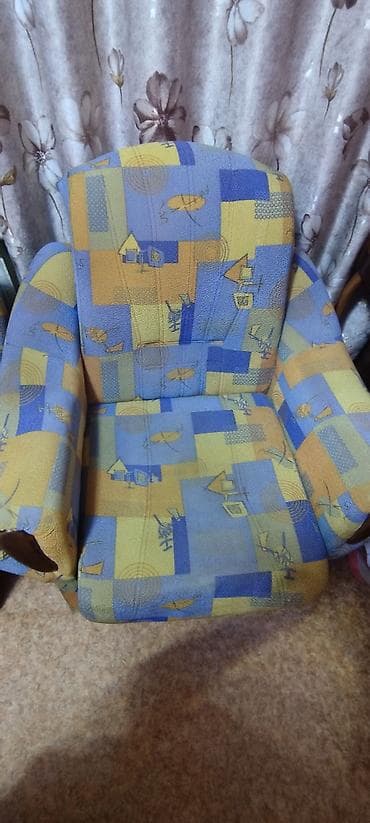 купить диван трансформер 3 в 1: Комплект мягкой мебели, Б/у — 2