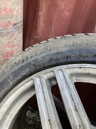 Колеса в сборе 215 / <25 / R 19, Всесезонная, Б/у, Комплект, Литые, отверстий - 5 — 5